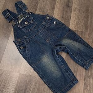 Baby Timberland Denim Bib Overalls Size 6/9 Months